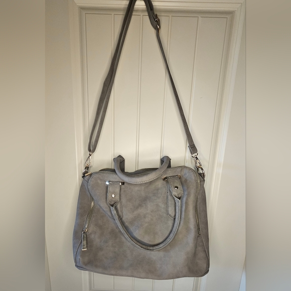 [Boutique] Shoulder Purse ○●○ Light Gray - Picture 2 of 16